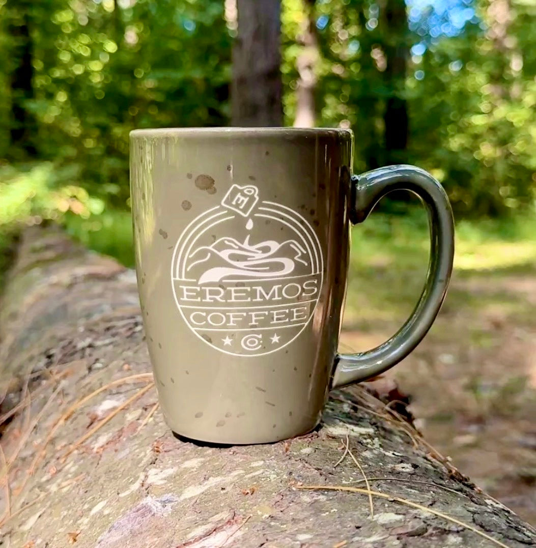 Eremos Glass Etched Mug