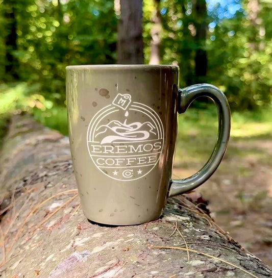 Eremos Glass Etched Mug